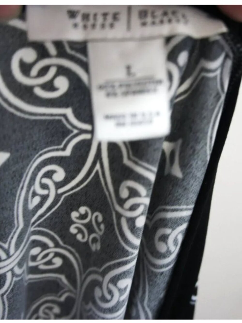 White House Black Market Wrap A Round Dress size L - Picture 2 of 3